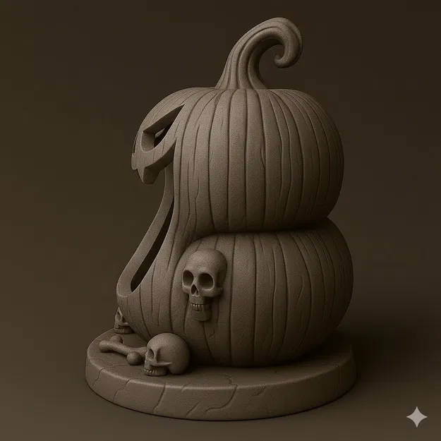 Mô hình in 3D Hộp Kẹo Bí Ngô Halloween - Image 2