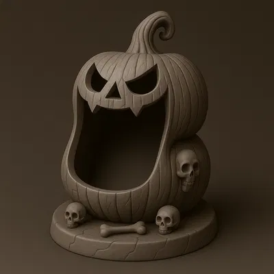 Mô hình in 3D Hộp Kẹo Bí Ngô Halloween