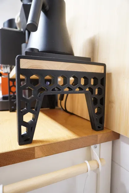 Giá đỡ kệ cho ván gỗ 200x18 mm - Image 2