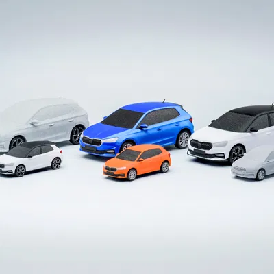 Mô hình 3D Xe Škoda Fabia và Fabia 130