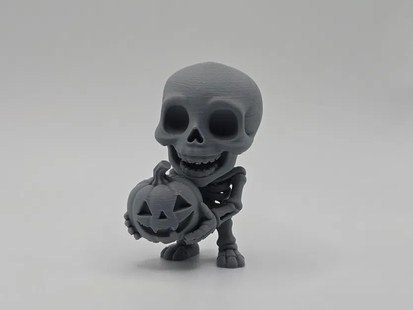 Móc Khóa/Figurine Bộ Xương Vui Vẻ Cùng Bí Ngô Halloween - Image 1