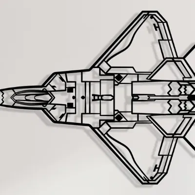 Tranh Dán Tường F-22 Raptor Đỉnh Cao