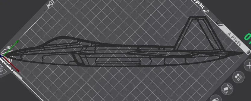 Tranh Silhouette Máy Bay F-22 Raptor Lockheed Martin - Image 2