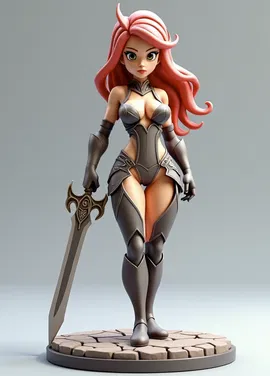 Nữ Chiến Binh Phong Cách Anime - Image 1