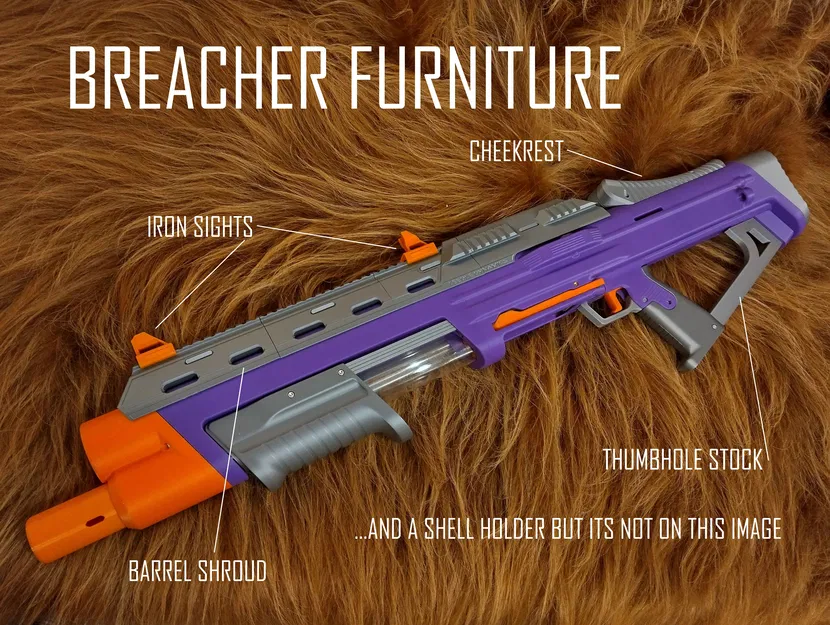 Bộ Kit Thân Súng Breacher Kiểu Sci-fi - Image 1