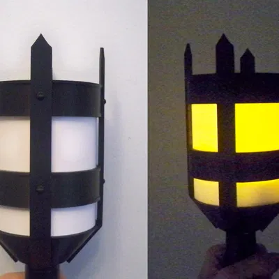Mô hình Đuốc Thời Trung Cổ LED