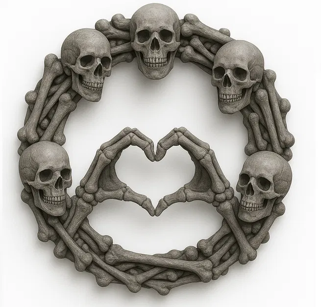 Vòng hoa cửa Halloween - Image 1