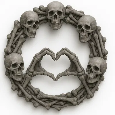 Vòng hoa cửa Halloween