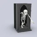 Mô Hình Hộp Sách Bộ Xương "Skeleton Book Nook" - Thumbnail 2