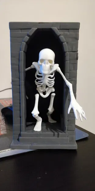 Mô Hình Hộp Sách Bộ Xương "Skeleton Book Nook" - Image 4