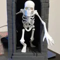 Mô Hình Hộp Sách Bộ Xương "Skeleton Book Nook" - Thumbnail 4