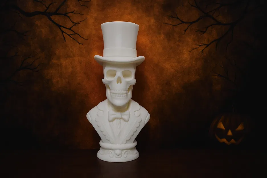 Đầu Lâu Quý Ông – Tượng Bán Thân Kinh Dị Thanh Lịch - Image 1