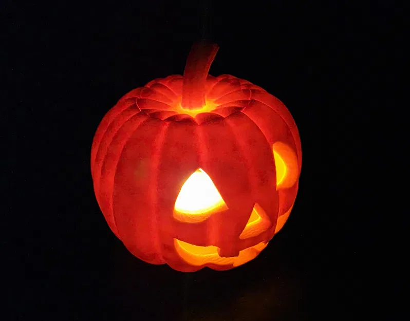 Chân nến LED Jack-o'-Lantern Cổ Điển có Nắp - Image 6