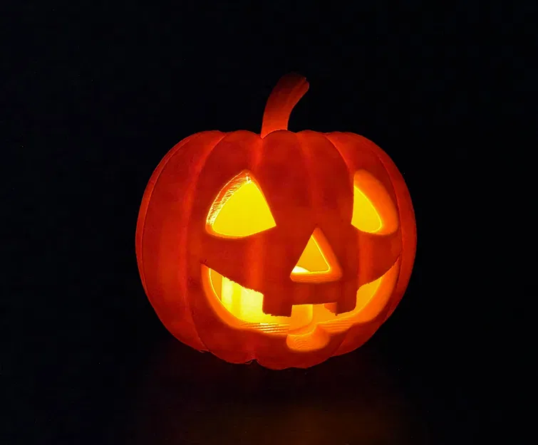 Chân nến LED Jack-o'-Lantern Cổ Điển có Nắp - Image 8