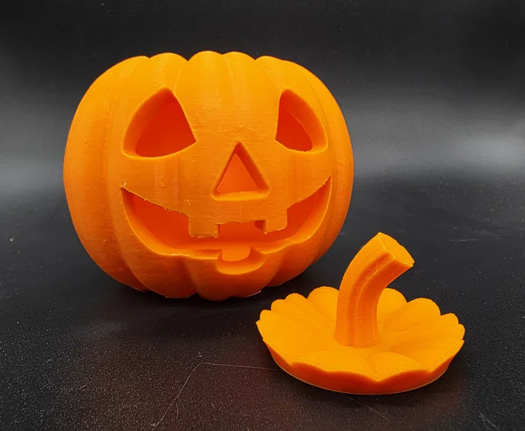 Chân nến LED Jack-o'-Lantern Cổ Điển có Nắp - Image 9
