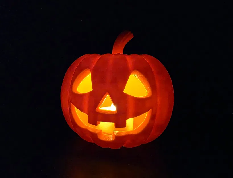 Chân nến LED Jack-o'-Lantern Cổ Điển có Nắp - Image 11