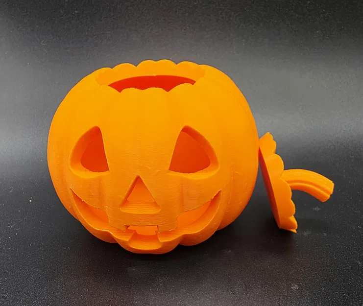 Chân nến LED Jack-o'-Lantern Cổ Điển có Nắp - Image 12