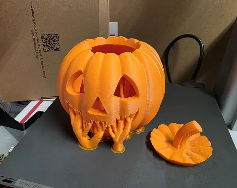 Chân nến LED Jack-o'-Lantern Cổ Điển có Nắp - Image 14