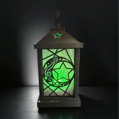 Đèn Lồng Mặt Trăng Sao (Moon Star Lantern)