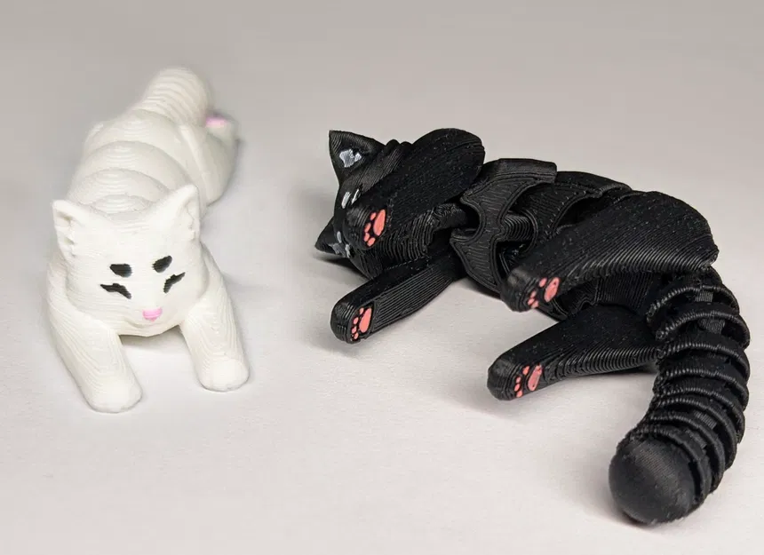 Mèo Khớp Nối – In Liền, Có Gờ Dễ Tô Màu - Image 1