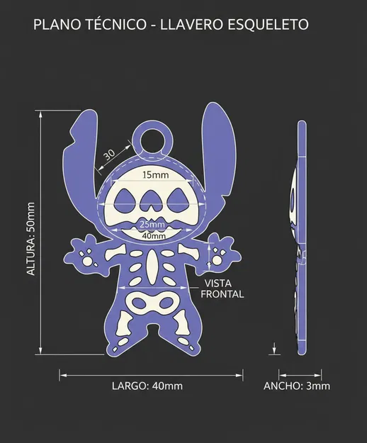 Móc Khóa Halloween Stitch - Image 4