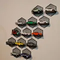 Kệ Trưng Bày Tường Lục Giác Modun Cho HotWheels - Thumbnail 2