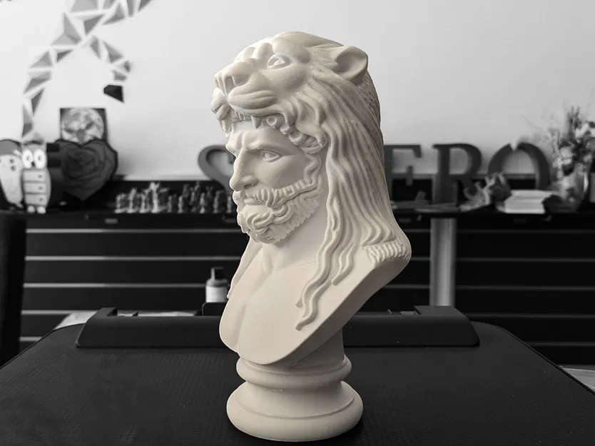 Tượng bán thân Heracles - Người hùng Hy Lạp - Image 3