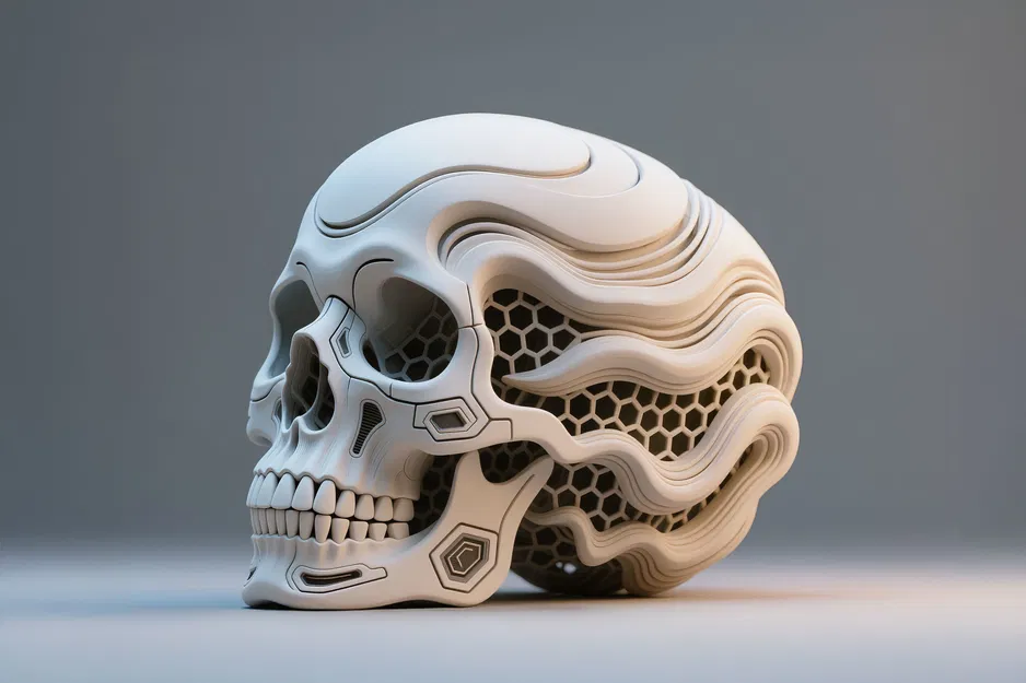 Mô Hình Đầu Lâu Hexa (Halloween) - Image 1