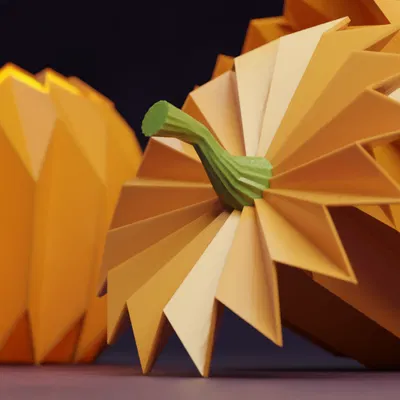 Bí Ngô Hình Học Halloween