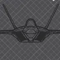 Nghệ Thuật Treo Tường F-22 Raptor Mặt Trước - Thumbnail 2