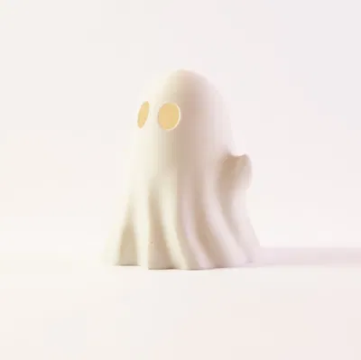 Mô Hình Đèn Trà Hình Ma Dễ Thương (File STL, Chỉ Dùng Cho Nến LED)