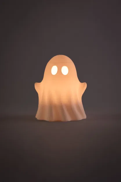 Mô Hình Đèn Trà Hình Ma Dễ Thương (File STL, Chỉ Dùng Cho Nến LED) - Image 4