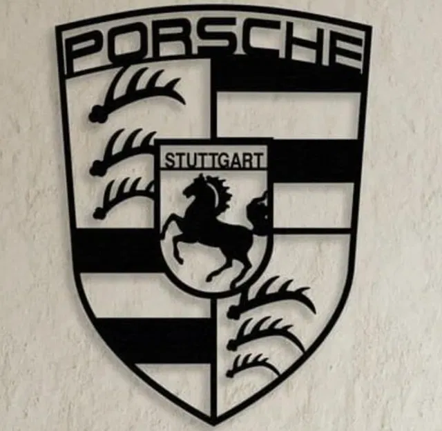 Nghệ Thuật Treo Tường Logo Porsche Stuttgart - Image 1