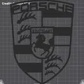 Nghệ Thuật Treo Tường Logo Porsche Stuttgart - Thumbnail 2