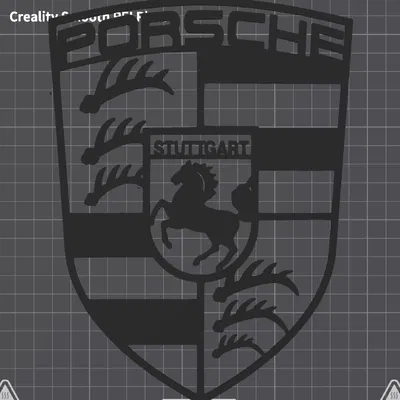 Nghệ Thuật Treo Tường Logo Porsche Stuttgart
