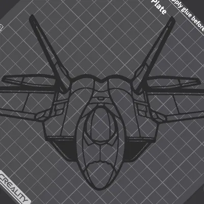 Nghệ Thuật Treo Tường F-22 Raptor Góc Cạnh