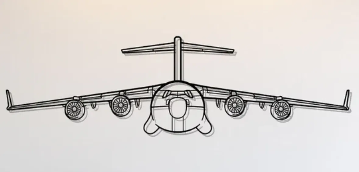 Mô Hình Nghệ Thuật Treo Tường C-17 Globemaster III - Image 1