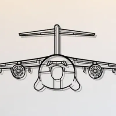 Mô Hình Nghệ Thuật Treo Tường C-17 Globemaster III