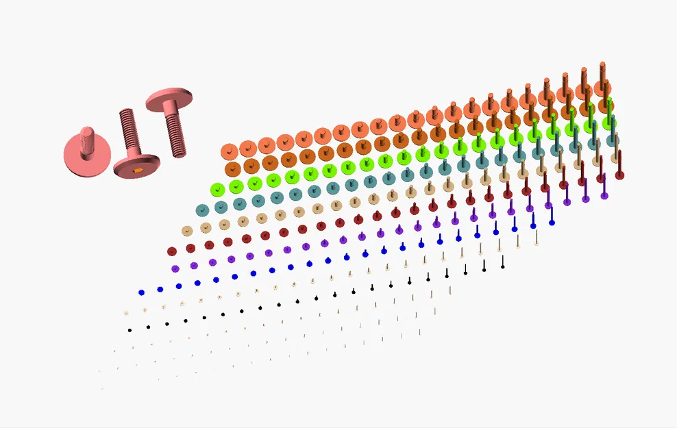 Trăm loại ốc vít đầu bằng lục giác chuẩn metric M1.6 tới M64 - Image 2