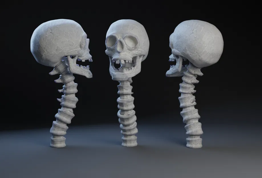 Đầu Lâu và Cột Sống Toff / Chóp Gậy - Image 1