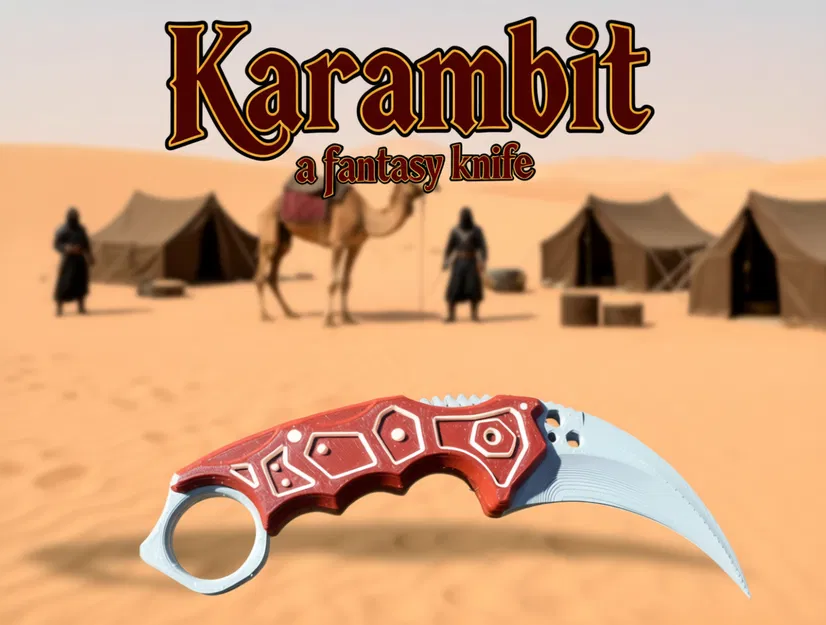 Dao Karambit Aether - Mô Hình In 3D Phong Cách Tương Lai - Image 1