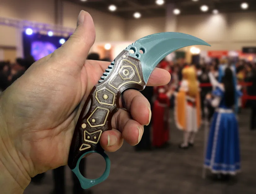 Dao Karambit Aether - Mô Hình In 3D Phong Cách Tương Lai - Image 2