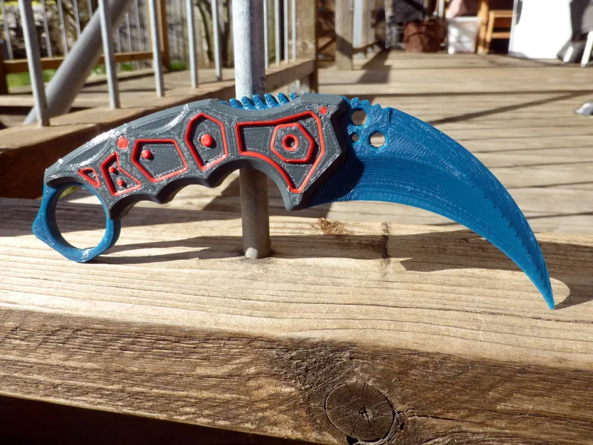 Dao Karambit Aether - Mô Hình In 3D Phong Cách Tương Lai - Image 6
