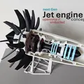 Mô hình động cơ Propfan in 3D (Ý tưởng động cơ phản lực) - Thumbnail 1