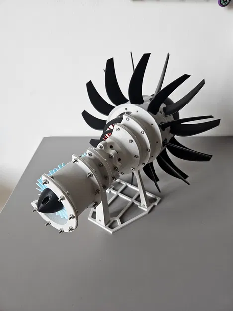 Mô hình động cơ Propfan in 3D (Ý tưởng động cơ phản lực) - Image 4