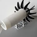 Mô hình động cơ Propfan in 3D (Ý tưởng động cơ phản lực) - Thumbnail 5