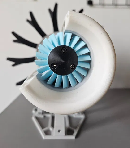 Mô hình động cơ Propfan in 3D (Ý tưởng động cơ phản lực) - Image 6
