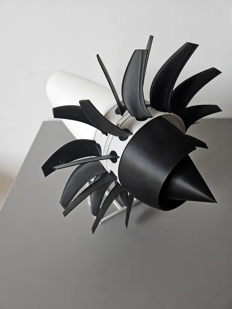 Mô hình động cơ Propfan in 3D (Ý tưởng động cơ phản lực) - Image 7