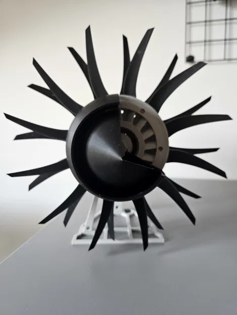 Mô hình động cơ Propfan in 3D (Ý tưởng động cơ phản lực) - Image 10