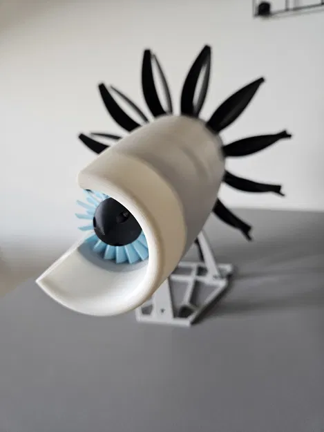 Mô hình động cơ Propfan in 3D (Ý tưởng động cơ phản lực) - Image 11